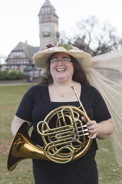 Elizabeth Frenette, horn player with The Classy Brass Quintet
